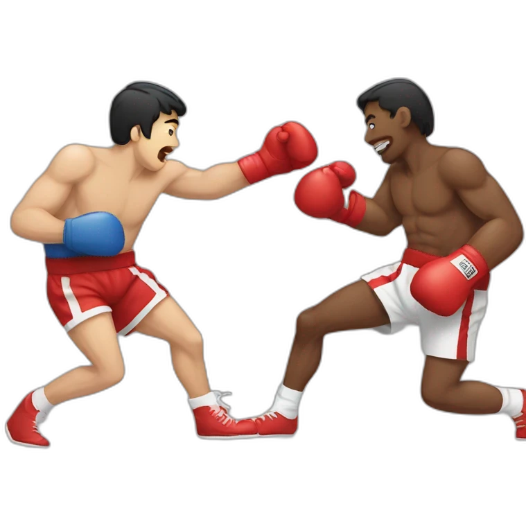 Boxing match emoji