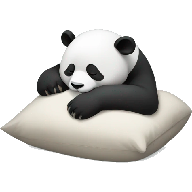 panda sleeping emoji