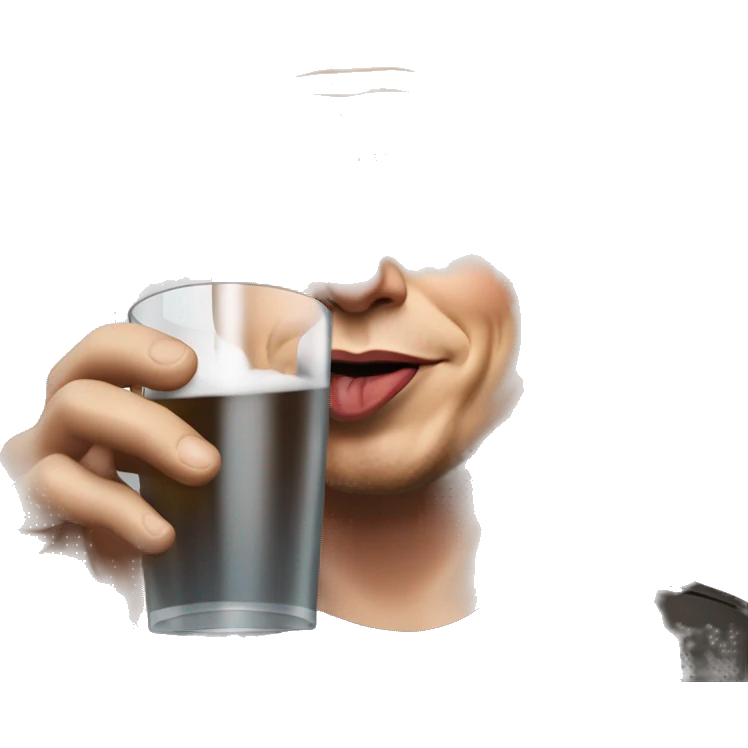 elon musk driking emoji