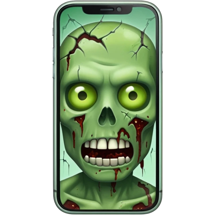 zombie like iPhone emoji