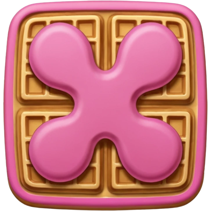 color pink waffle emoji