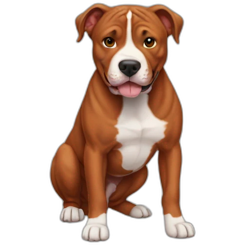 Clifford big red pit bull emoji