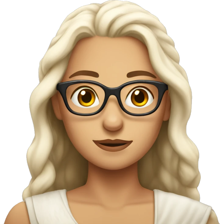 khaleesi with glasses emoji