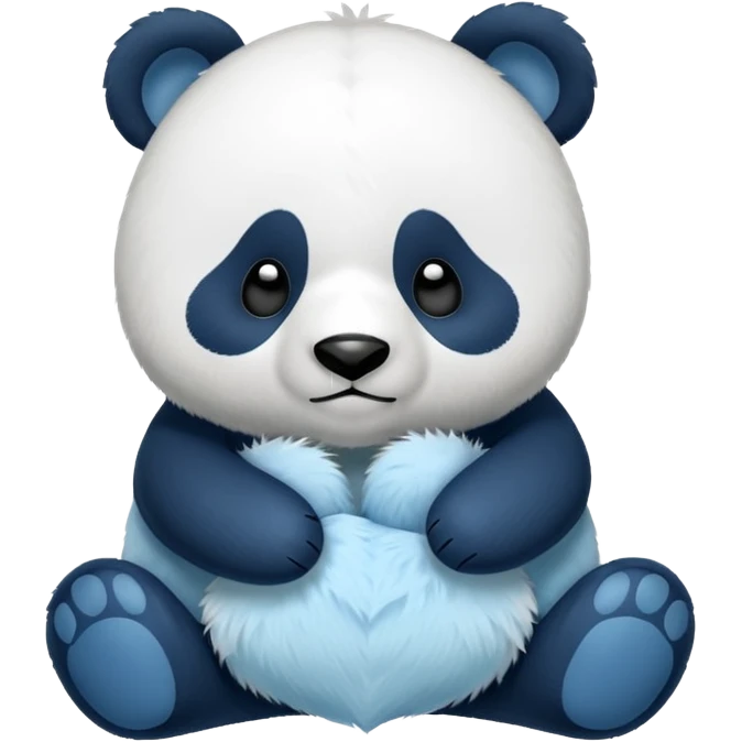 Mavi panda emoji