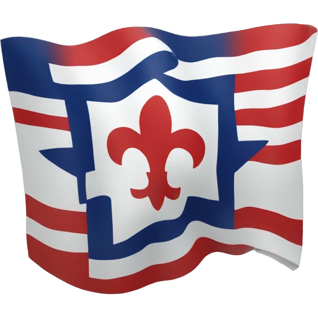French flag star shaped  emoji