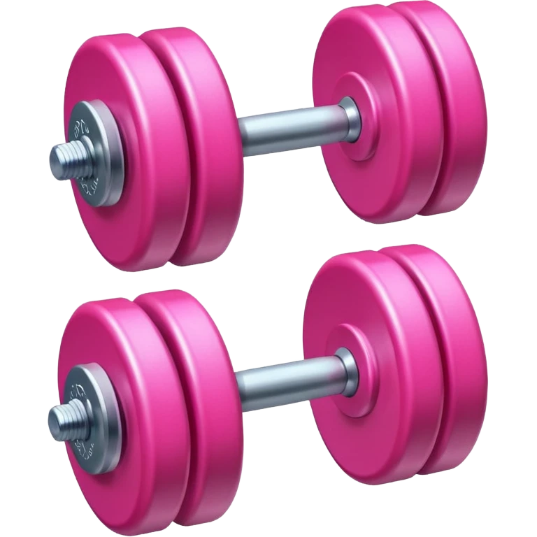 dumbell pink emoji