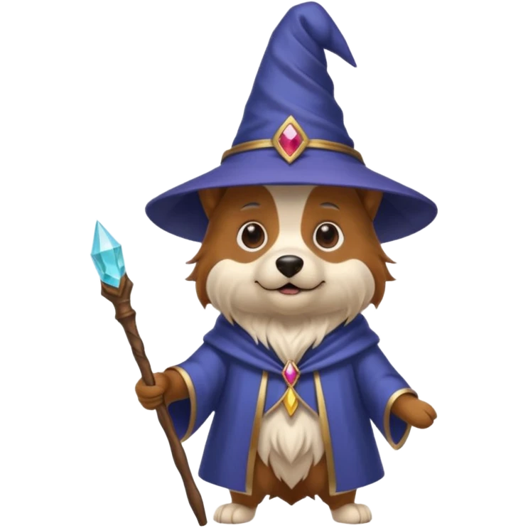 Dog wizard emoji