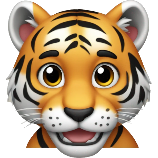 tiger giving thumbs up, not cute emoji