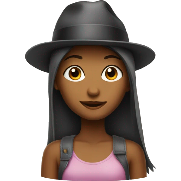 girls with hat emoji