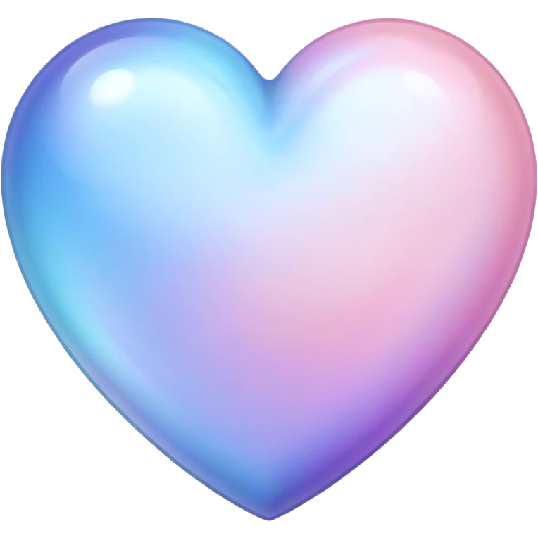 Moonstone heart pink purple blue pastel emoji