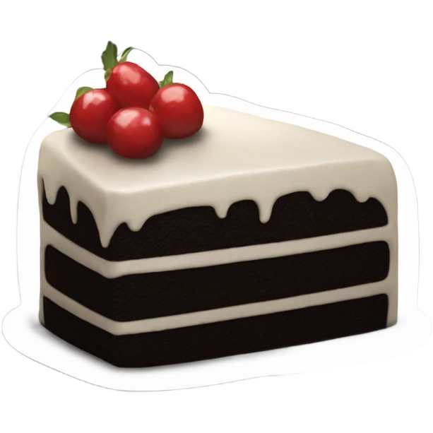 black cake emoji