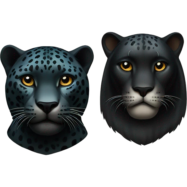 jaguar and black panter  emoji