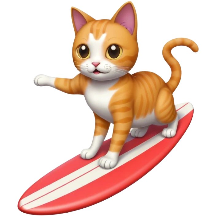 cat surfer emoji