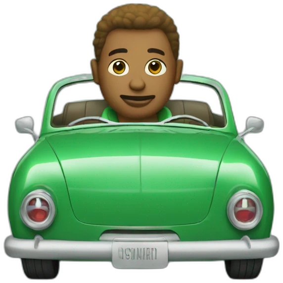 louie-smith-in-agreen-car emoji
