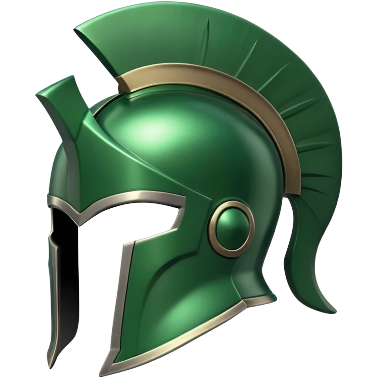 Green spartan helmet emoji