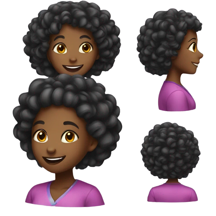 Congratulations black girl emoji
