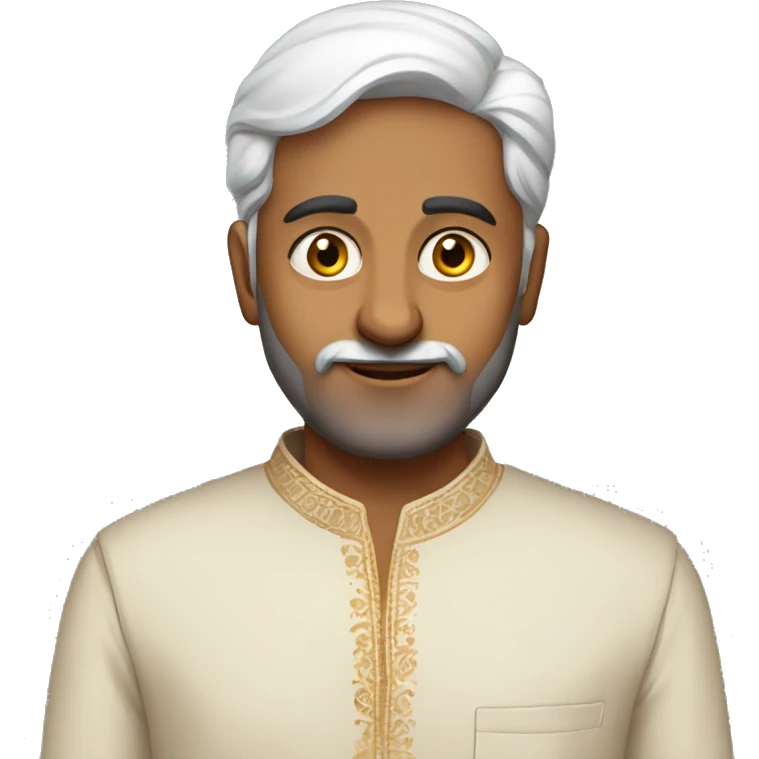 Indian man in kurta pajama ful emoji