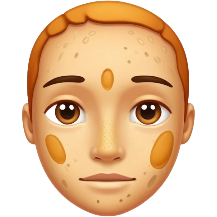A 2d drawing of hiperpigmentation  emoji