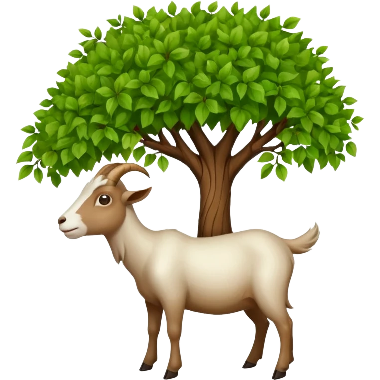 Goat eats trees  emoji