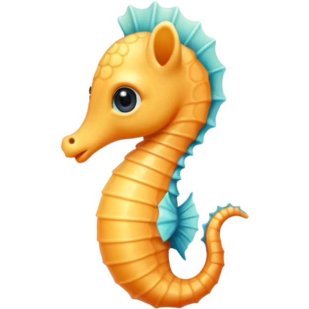 Tiny cute baby sea horse adorable  emoji