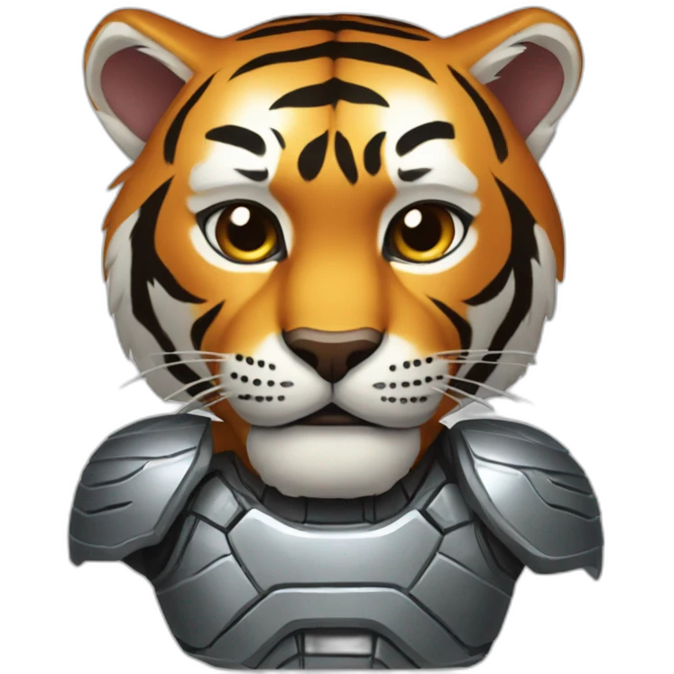 Tiger-with-iron-man-body-armor emoji