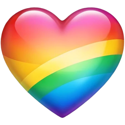 Rainbow heart emoji