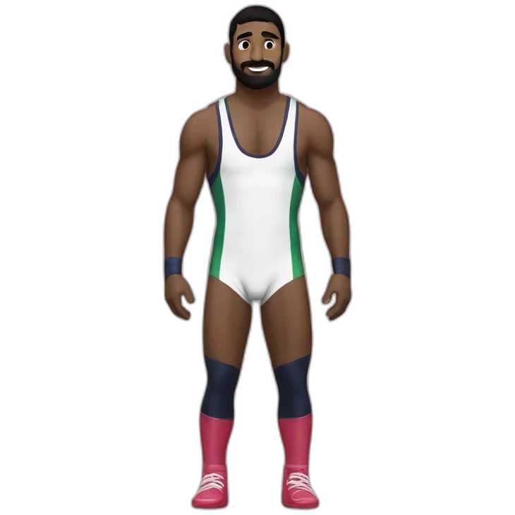 Chakir Ansari in olympic wrestling  emoji