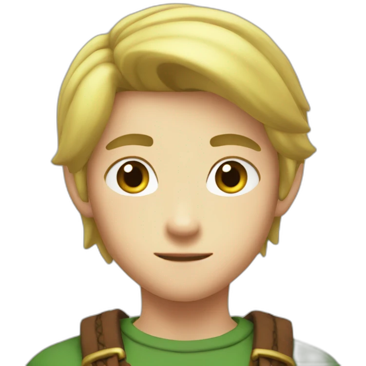 young link without hair emoji