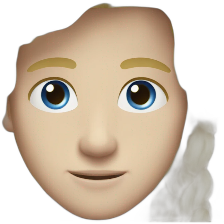 Young man blond hair blue eyes emoji