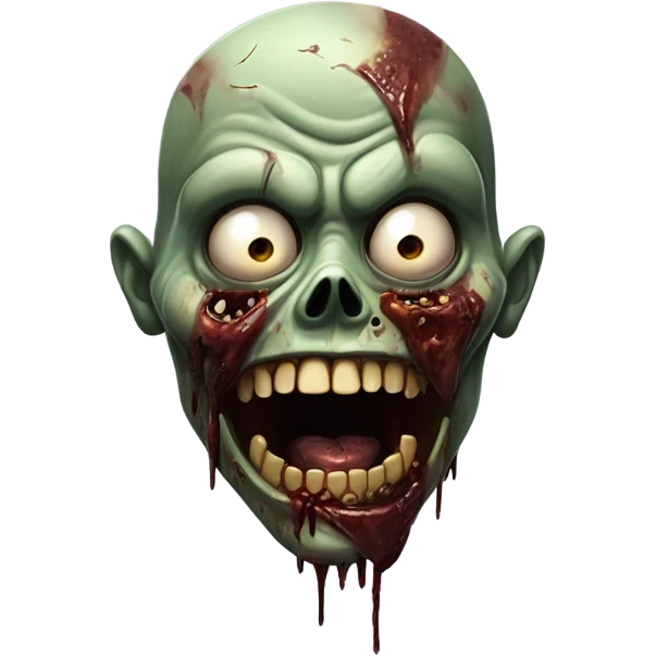 Gross zombie emoji