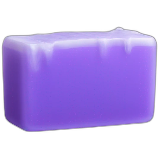 purple bar of soap emoji