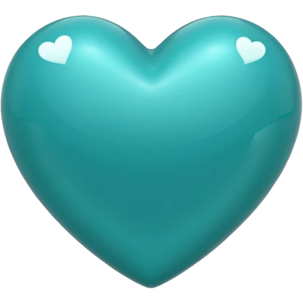 Teal heart emoji