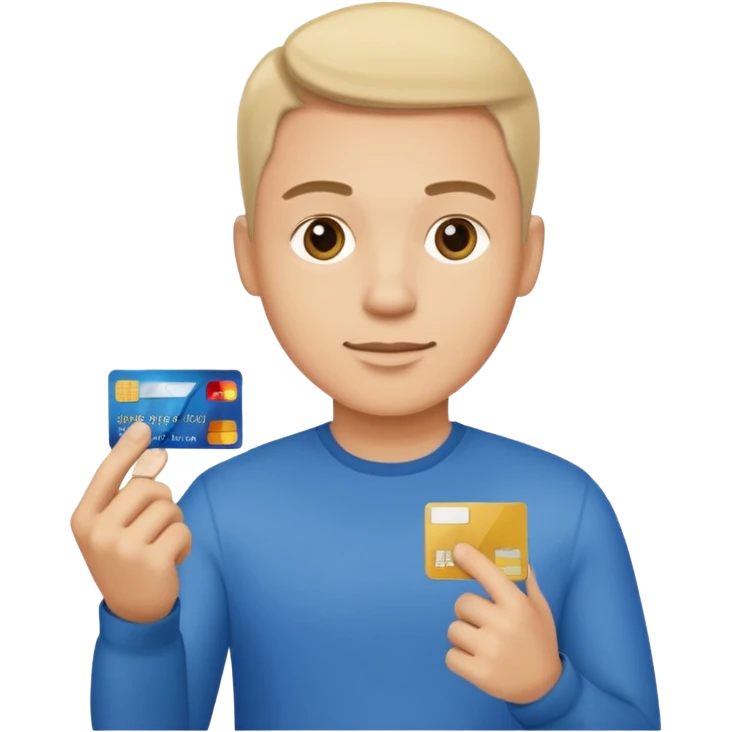 u forgot the credit card make his left hand hold the card but the rest is good emoji