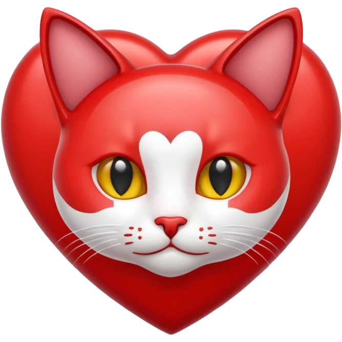 heart with a cat motif emoji