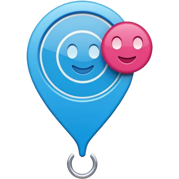 Ozon order pickup point in the brand's blue (digital blue) and raspberry colors emoji