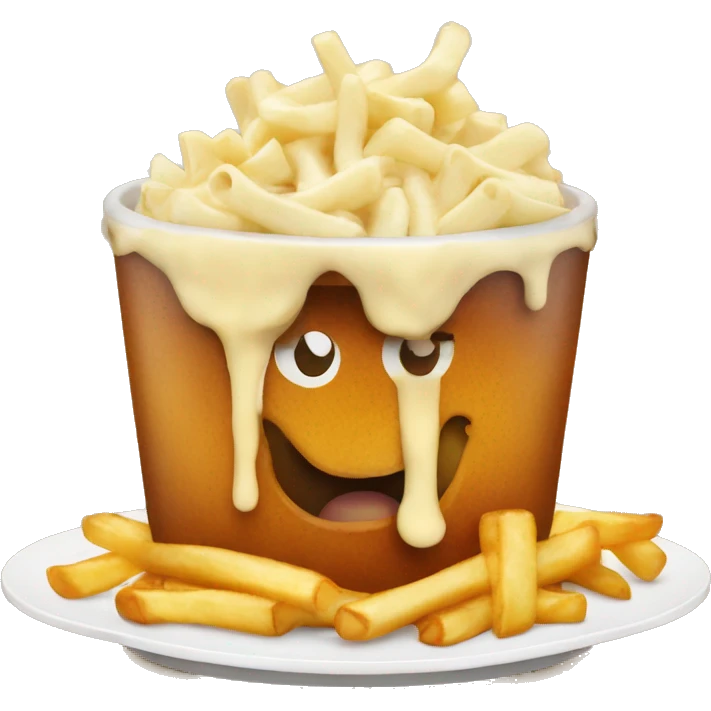 Poutine qui mange une poutine  emoji