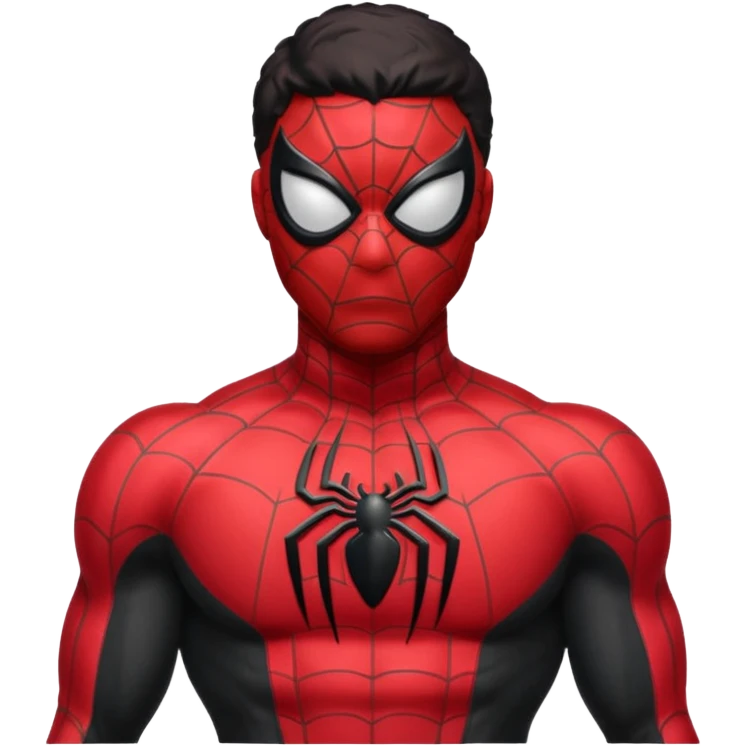 black spiderman emoji