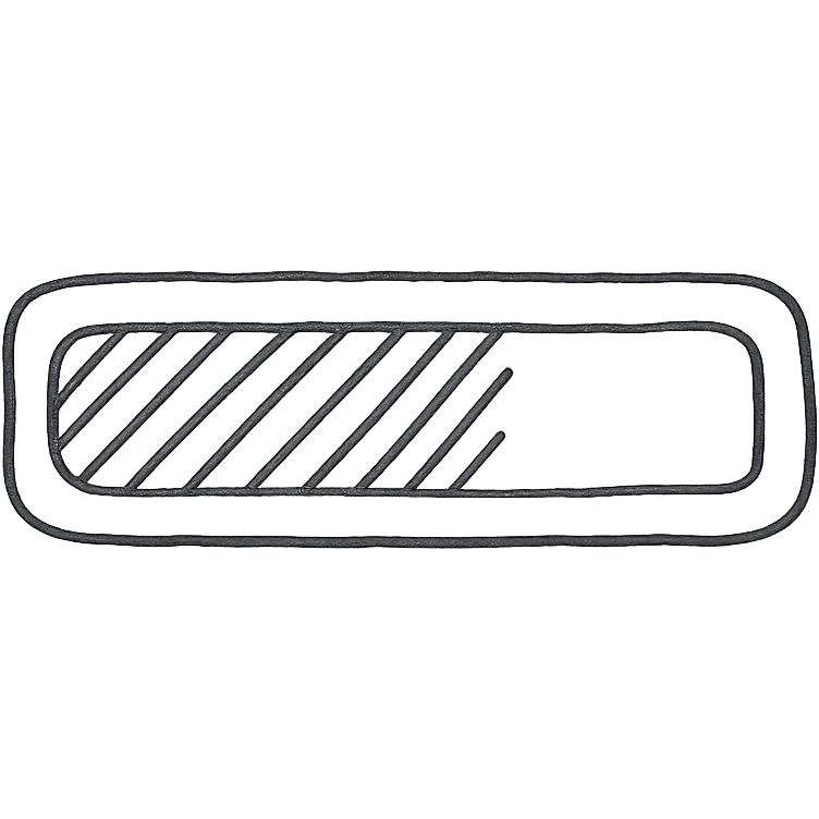 hand drawn outlined progress bar icon emoji