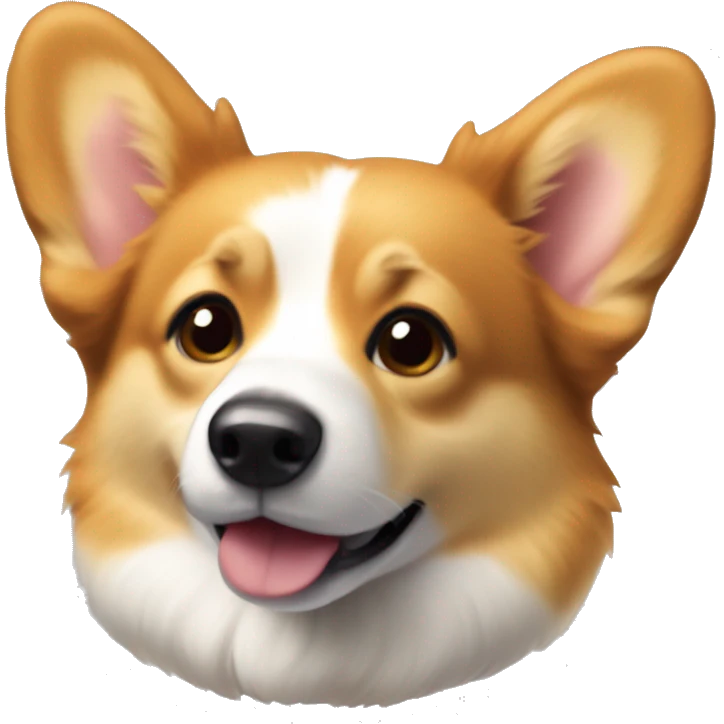 Corgi with golden fur and very short tail emoji