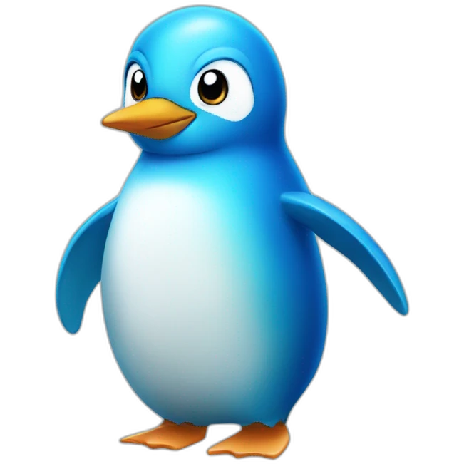 blue ice penguin emoji
