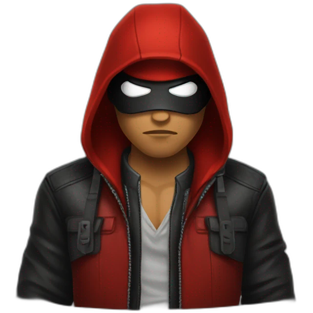 Red hood gangster emoji