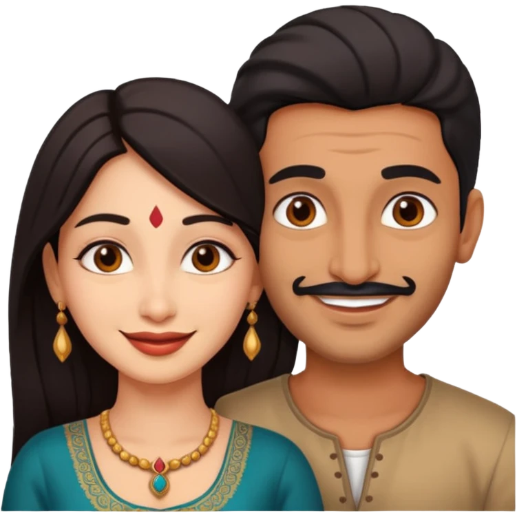 indian man and woman having sex emoji