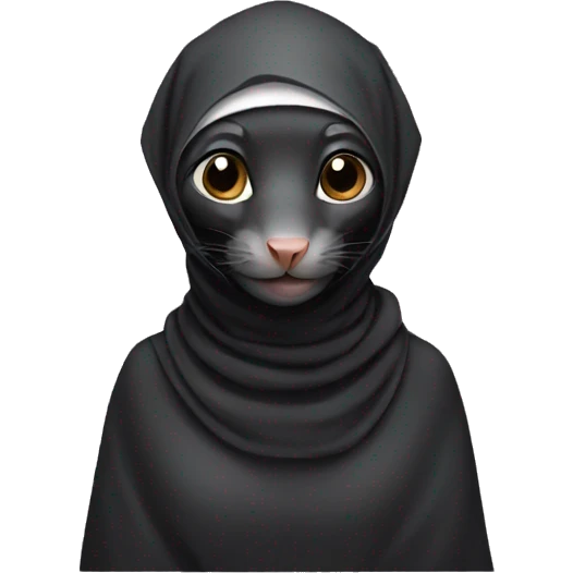 Black rat with hijab  emoji