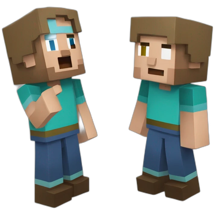 Steve Minecraft qui fait un pouce en l'air emoji