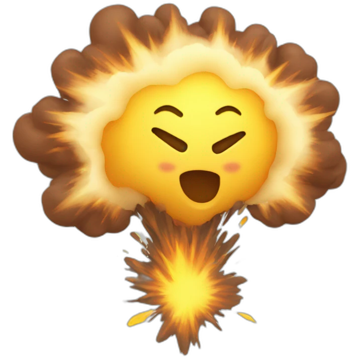 enthusiastic explosion emoji