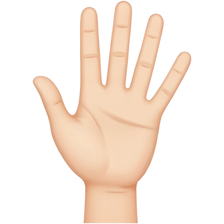 hand holding a loser sign emoji