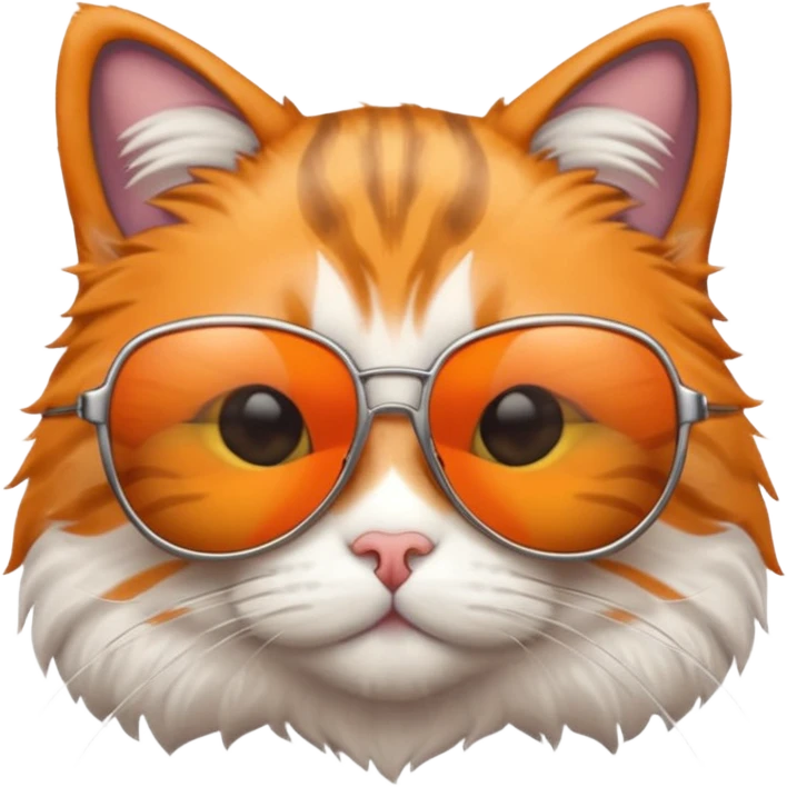 Cat wearing sunglasses emoji