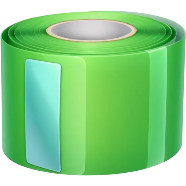 make wide  tape color light Green emoji