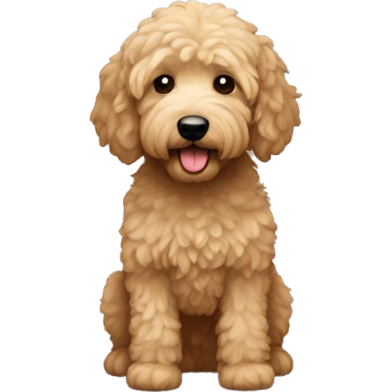 Black Mini Golden Doodle emoji