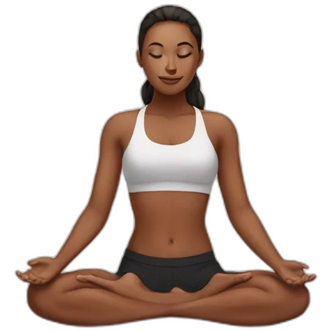 Hot yoga emoji